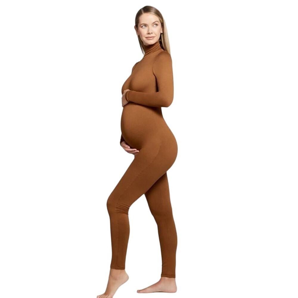 Bumpsuit Penelope Maternity Jumpsuit Turtleneck Pregnant Mom Preppy Fall Cozy S